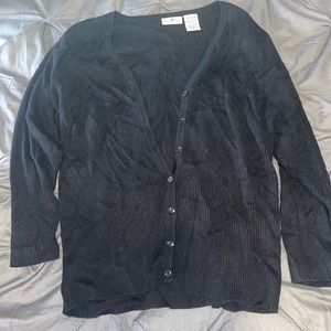 Black cardigan